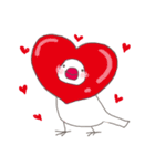 関西弁の白文鳥(LOVE）（個別スタンプ：39）