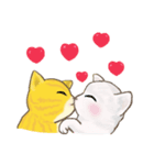 lovely cat couple（個別スタンプ：2）