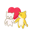 lovely cat couple（個別スタンプ：5）