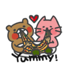 MImi bear and Doli cat happy sweet life（個別スタンプ：21）