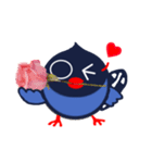 台湾青魔法の愛 青い鳥の愛の祝福（個別スタンプ：3）