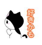 【イラスト版】表情豊かな猫ちゃん達。（個別スタンプ：15）