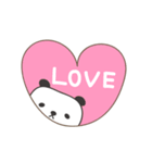 ラブ×ラブ幸せパンダのスタンプLove panda（個別スタンプ：26）
