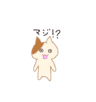 A cat with small eyes（個別スタンプ：5）