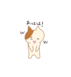 A cat with small eyes（個別スタンプ：13）