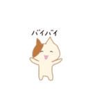 A cat with small eyes（個別スタンプ：16）