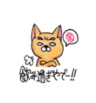 親に伝えにくいことを伝えるいぬねこ（個別スタンプ：4）