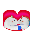 simple. colorful. Unicorn - Couples（個別スタンプ：15）