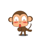 Ling Aromdee : Happy monkey dukdik（個別スタンプ：3）