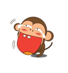 Ling Aromdee : Happy monkey dukdik（個別スタンプ：4）
