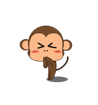 Ling Aromdee : Happy monkey dukdik（個別スタンプ：5）