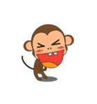 Ling Aromdee : Happy monkey dukdik（個別スタンプ：6）