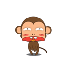 Ling Aromdee : Happy monkey dukdik（個別スタンプ：8）