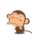 Ling Aromdee : Happy monkey dukdik（個別スタンプ：9）