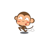 Ling Aromdee : Happy monkey dukdik（個別スタンプ：13）