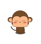 Ling Aromdee : Happy monkey dukdik（個別スタンプ：14）