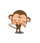 Ling Aromdee : Happy monkey dukdik（個別スタンプ：17）