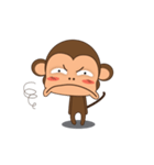 Ling Aromdee : Happy monkey dukdik（個別スタンプ：18）