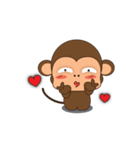 Ling Aromdee : Happy monkey dukdik（個別スタンプ：21）