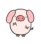 Whitepink Pig（個別スタンプ：2）