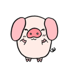 Whitepink Pig（個別スタンプ：3）