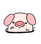 Whitepink Pig（個別スタンプ：7）