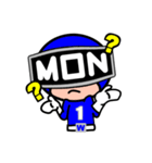週連者 月曜Blue（個別スタンプ：2）