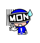 週連者 月曜Blue（個別スタンプ：4）