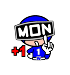 週連者 月曜Blue（個別スタンプ：7）