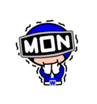 週連者 月曜Blue（個別スタンプ：10）