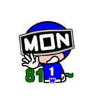 週連者 月曜Blue（個別スタンプ：15）