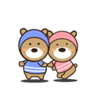 The two bears * put flash * sweet honey（個別スタンプ：1）