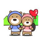 The two bears * put flash * sweet honey（個別スタンプ：13）