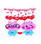 Hand in hand sweet pig pig（個別スタンプ：13）