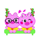 Hand in hand sweet pig pig（個別スタンプ：39）