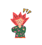 A happy little girl（個別スタンプ：4）