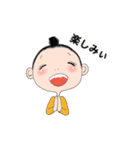 お団子ヘアのおもろい女の子（個別スタンプ：21）