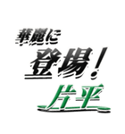 サイン風名字シリーズ【片平さん】文字デカ（個別スタンプ：8）