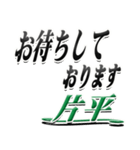 サイン風名字シリーズ【片平さん】文字デカ（個別スタンプ：18）