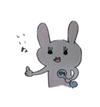 ダンベルうさぎ（個別スタンプ：2）