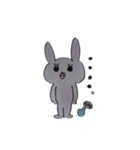 ダンベルうさぎ（個別スタンプ：6）