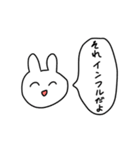 やのしのうさぎ（個別スタンプ：3）