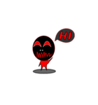 Black Red Monster（個別スタンプ：7）