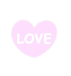 LOVE LOVE ハートスタンプ（個別スタンプ：5）