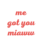 me-aww text（個別スタンプ：2）