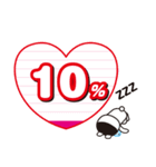 LOVE100%スタンプ（個別スタンプ：10）