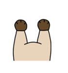 横になって話す動物友達（個別スタンプ：1）