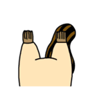 横になって話す動物友達（個別スタンプ：7）