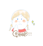ほっこり女子。（個別スタンプ：3）
