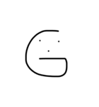 Alphabet Menmen（個別スタンプ：8）